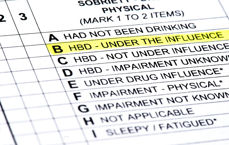 Arizona DUI traffic report