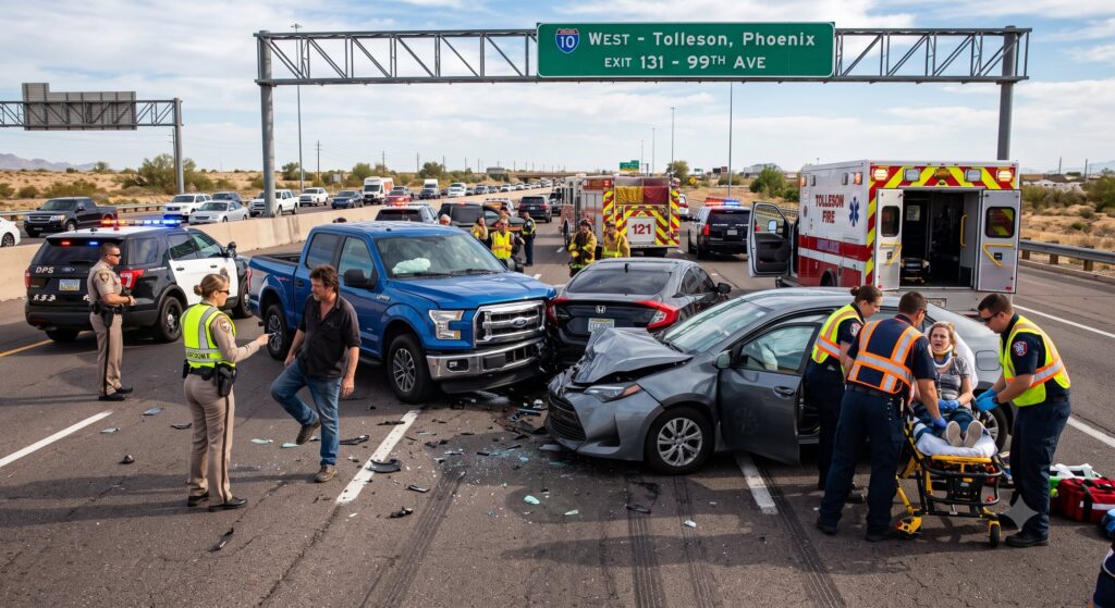 Severe Collision DUI Arrest Tolleson AZ Defense Lawyer | I-10 Drunk Driving Charges